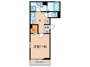 カーサ川前の物件間取画像